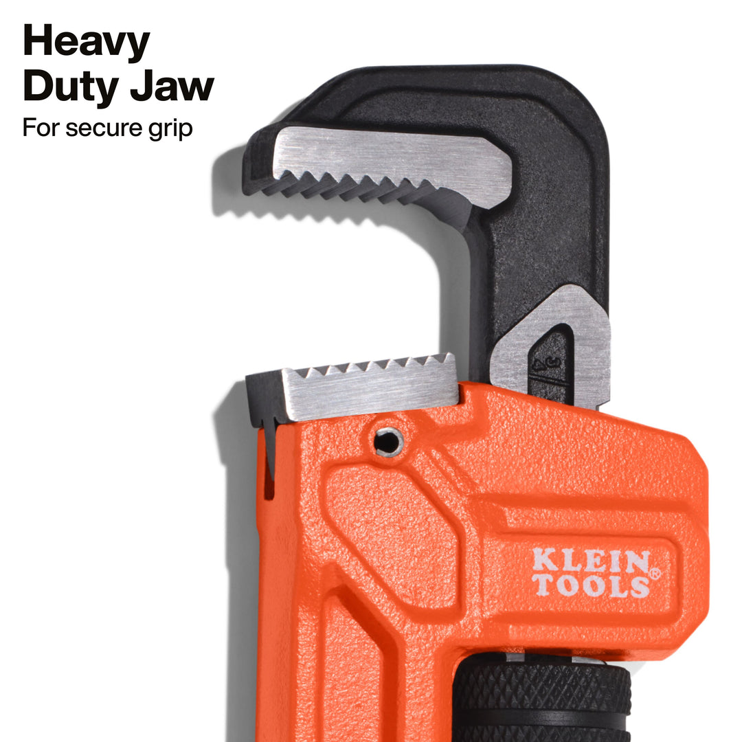 Klein Tools 68210 Adjustable Cast Iron Pipe Wrench, 10-Inch