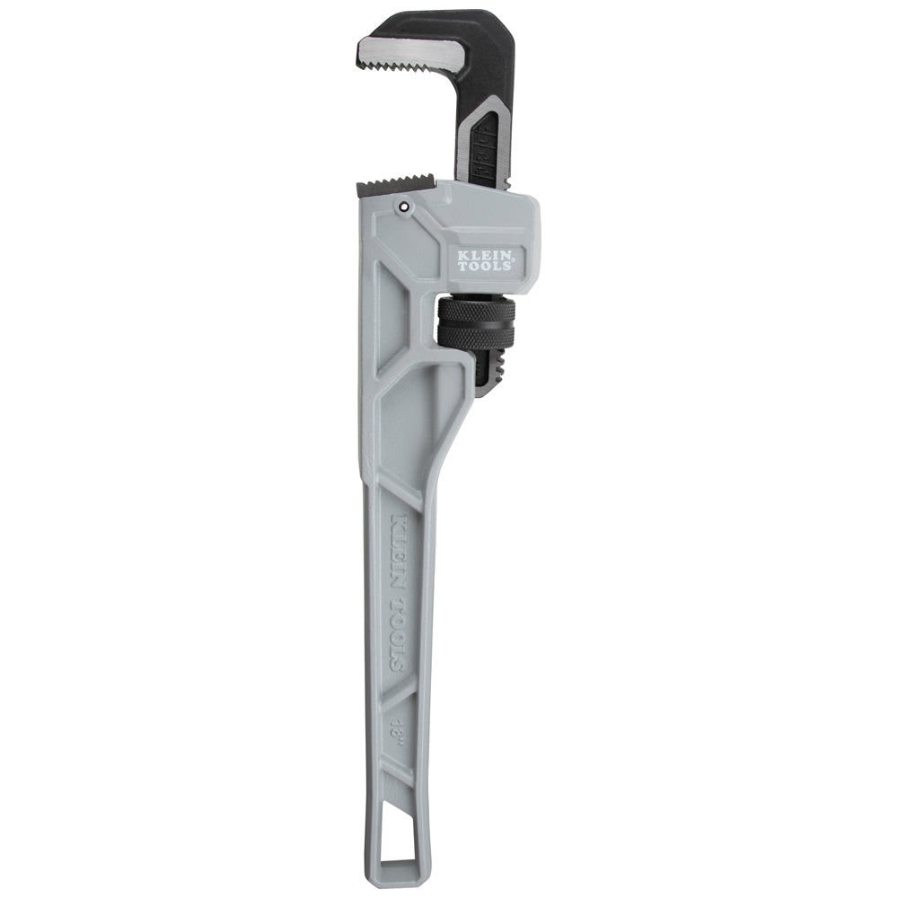 Klein Tools 68225 Adjustable Cast Aluminum Pipe Wrench, 18"