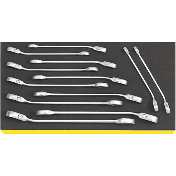 Stahlwille 96830649 TCS 17/12 Ratchet Ring Spanner Set, 12 pcs