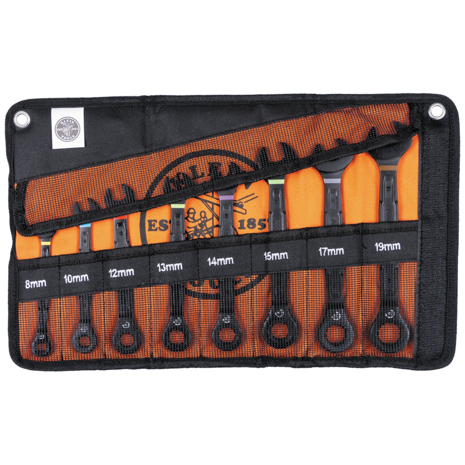 ミッシングナイン Klein Tools 69408MG 90-Tooth Ratcheting Box Wrench Set, Metric, 8