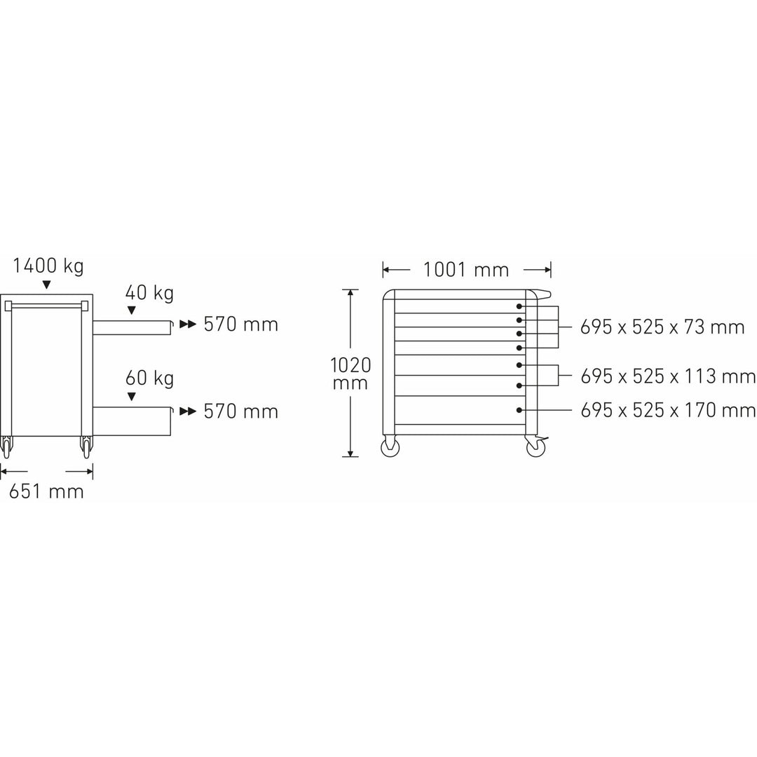 Stahlwille 81200169 Tool Trolley