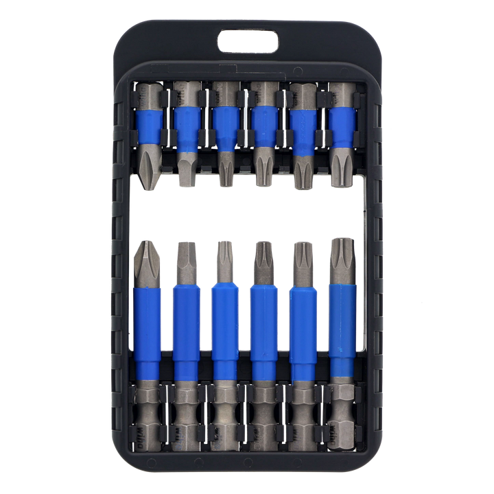 Wiha Tools 70288 TerminatorBlue Impact Driver Bit Set, 12 Pc.