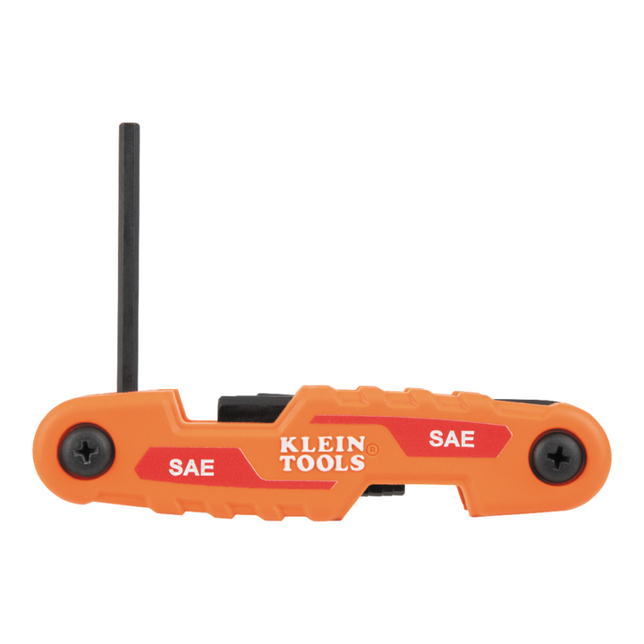 Klein Tools 70542 Compact Folding Hex Key Set, SAE and Metric, 17 Pc.