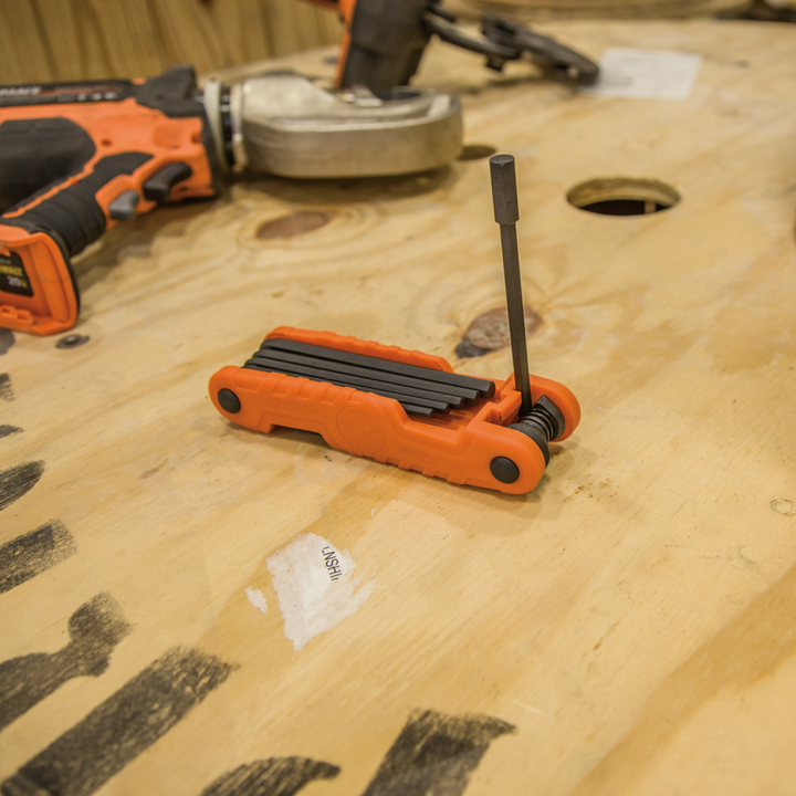 Klein Tools 70552 Pro Folding Hex Key Set, SAE and Metric, 21 Pc.