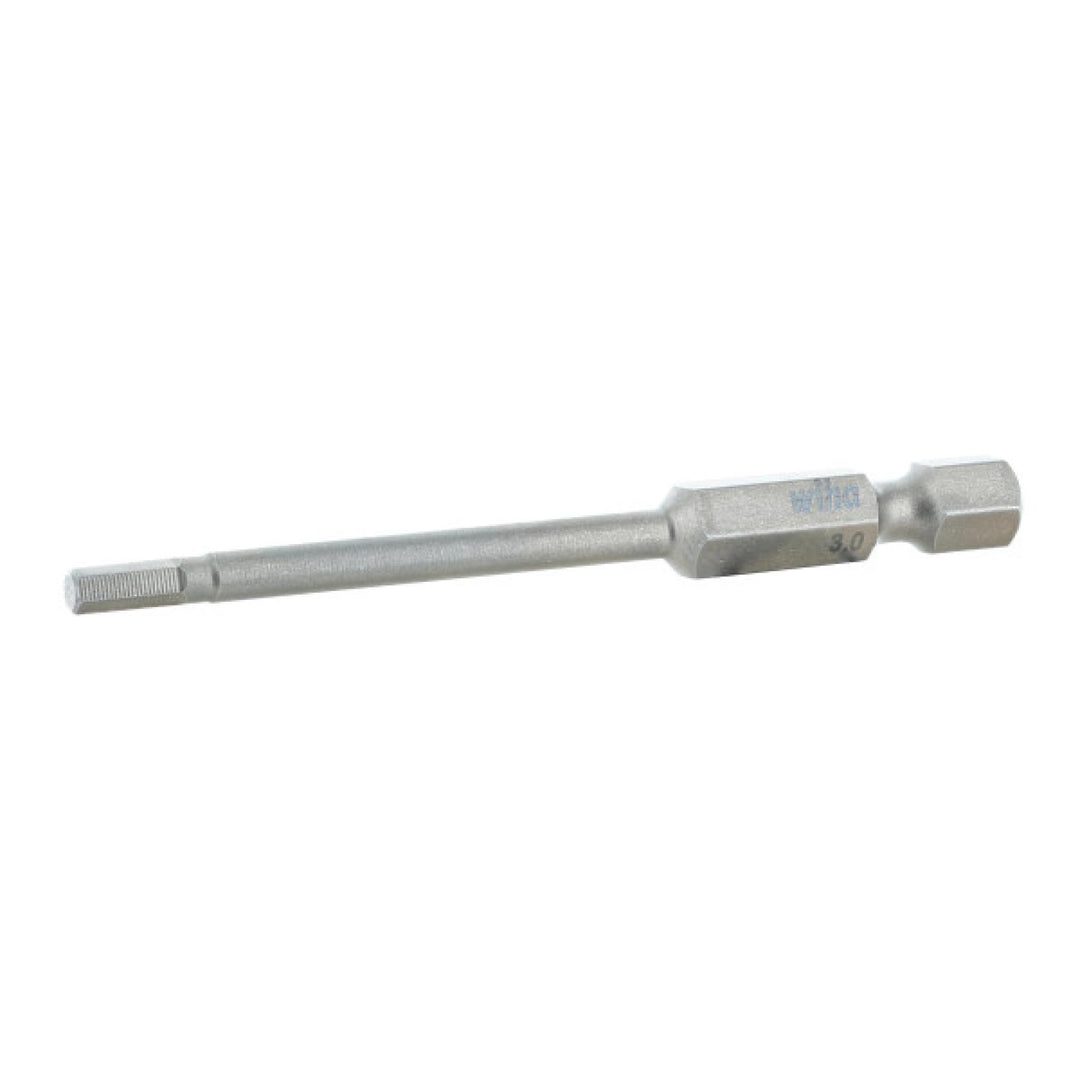Wiha Tools 74353 Hex Metric Power Bit, 3.0 mm x 70 mm, 10 Pk.