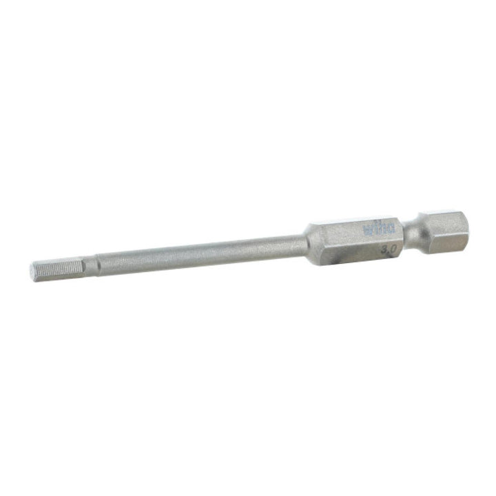Wiha Tools 74353 Hex Metric Power Bit, 3.0 mm x 70 mm, 10 Pk.