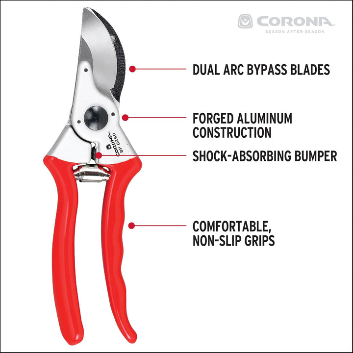 Corona BP 6250 Aluminum Bypass Pruner, 1 in. Cut Capacity