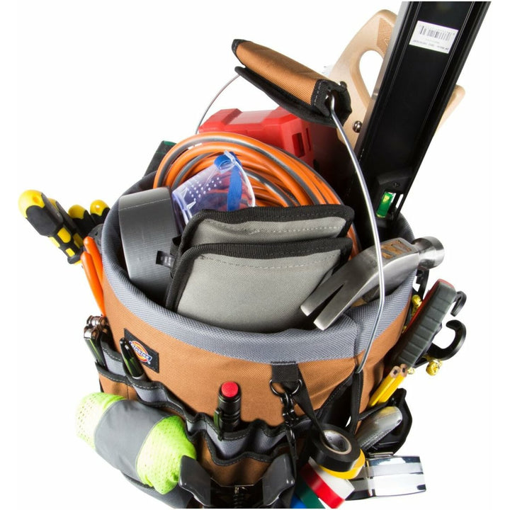 Dickies 57103 35-Pocket Bucket Organizer With Drill Holster