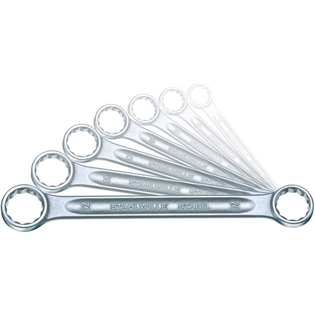 Stahlwille 96410503 21/7 Double ended ring Spanner Set