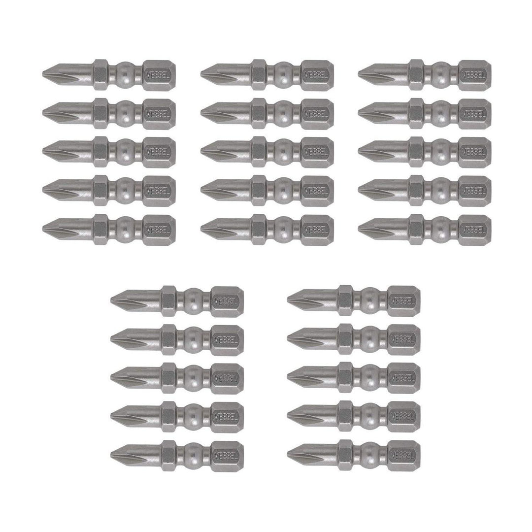 Vessel Tools Impact BallTM Torsion Bits, PH1 x 30