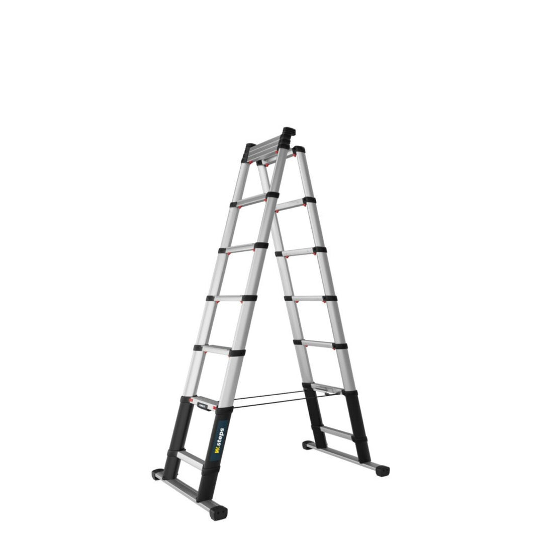 W.Step 72423-685 Combi 7.5 FT | Telescopic Combination Ladder