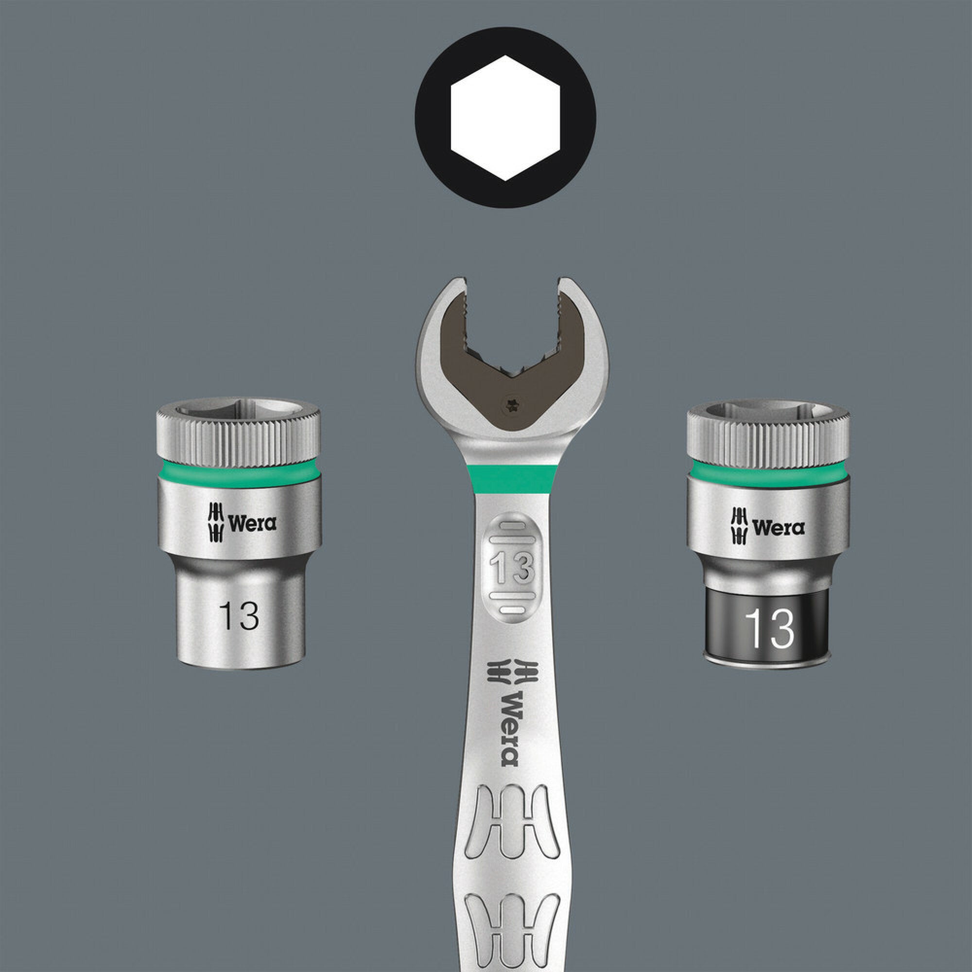 Wera Belt A 4 Zyklop socket set, 1/4