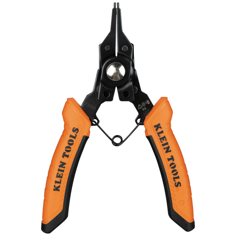 Klein Tools 73066 6-in-1 Interchangeable Snap Ring Pliers