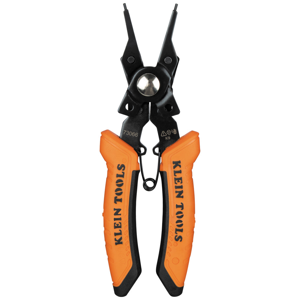 Klein Tools 73066 6-in-1 Interchangeable Snap Ring Pliers