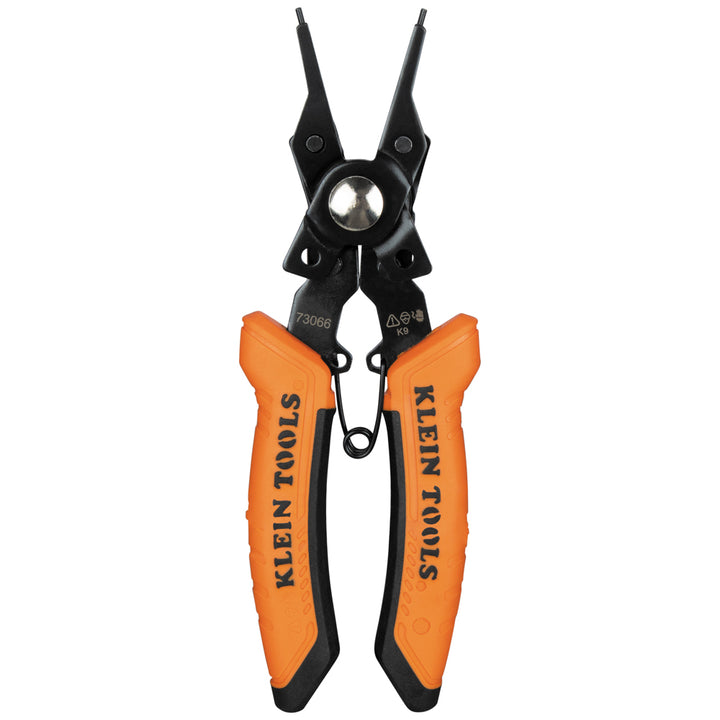 Klein Tools 73066 6-in-1 Interchangeable Snap Ring Pliers