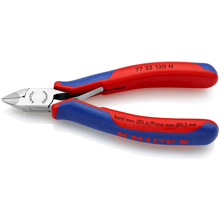 Knipex 77 32 120 H 4 3/4" Electronics Diagonal Cutters-Carbide Metal Cutting Edges