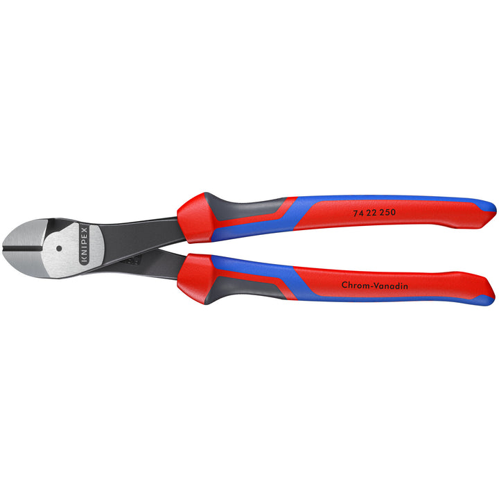 Knipex 74 22 250 SBA KnipeXtend High Leverage 12° Angled Diagonal Cutters, 10"
