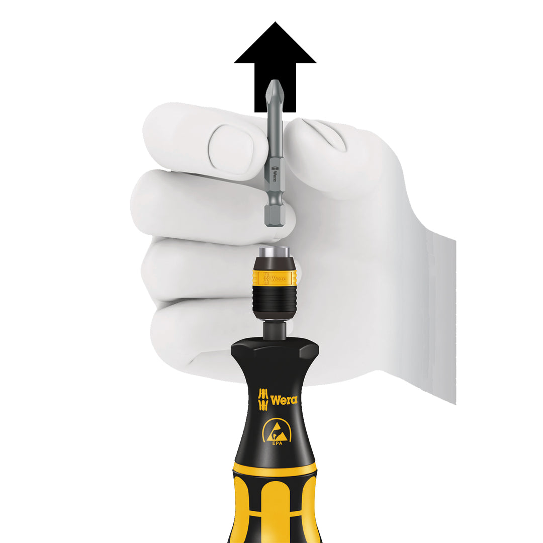 Wera 813 R ESD Bitholding screwdriver, non-magnetic, 1/4" x 90 mm