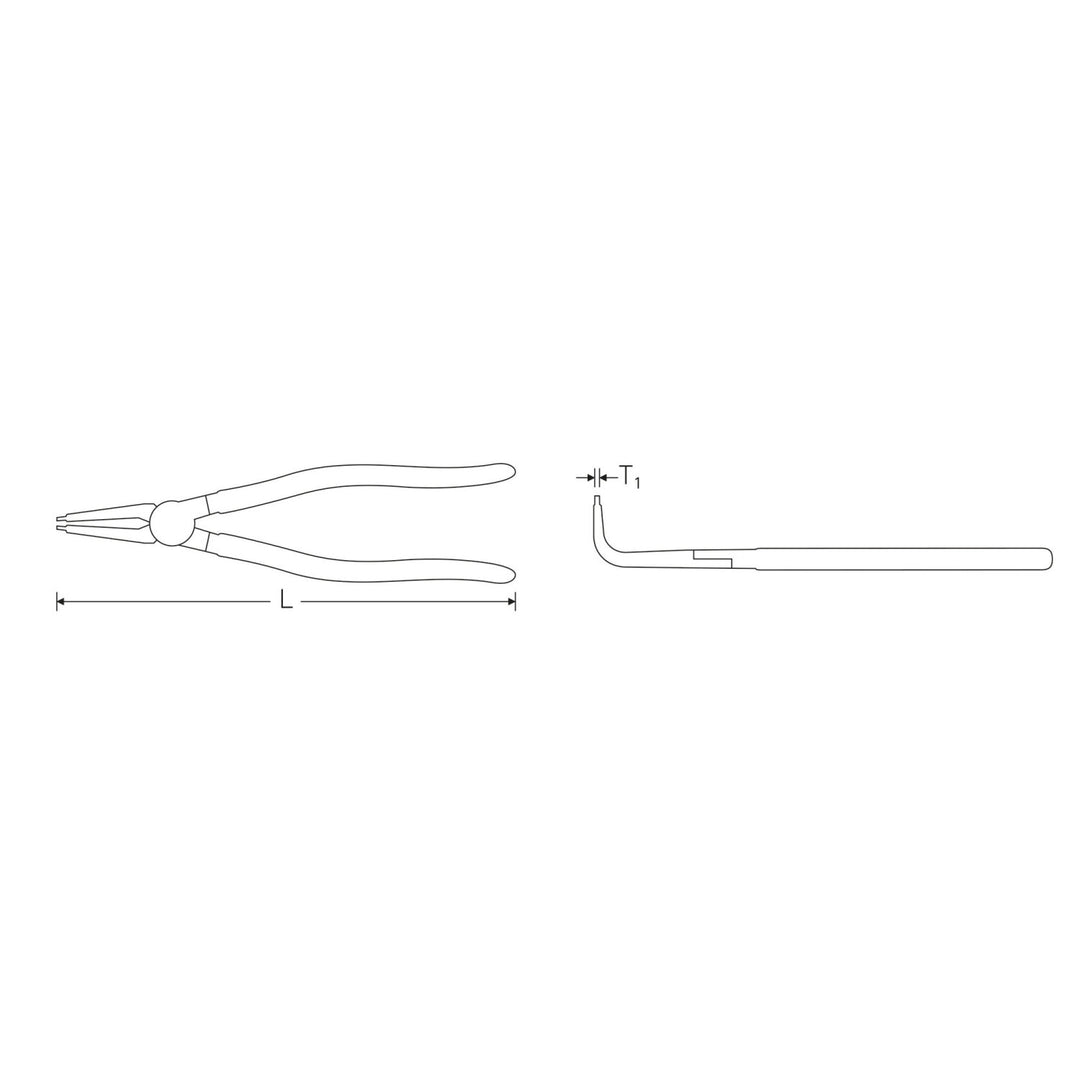 Stahlwille 65444121 Circlip pliers for internal circlips