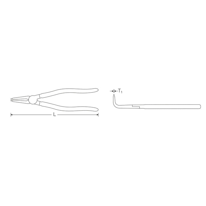 Stahlwille 65444111 Circlip pliers for internal circlips