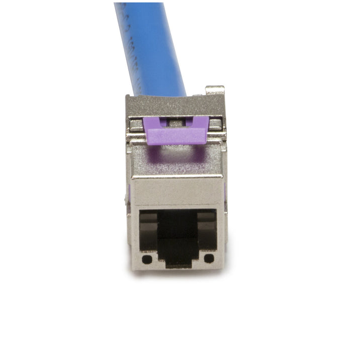 Platinum Tools 751-1 Keystone Jack — Twisted Pair, Shielded CAT6A, RJ45 to Self-Terminating Punchdown, 1pc