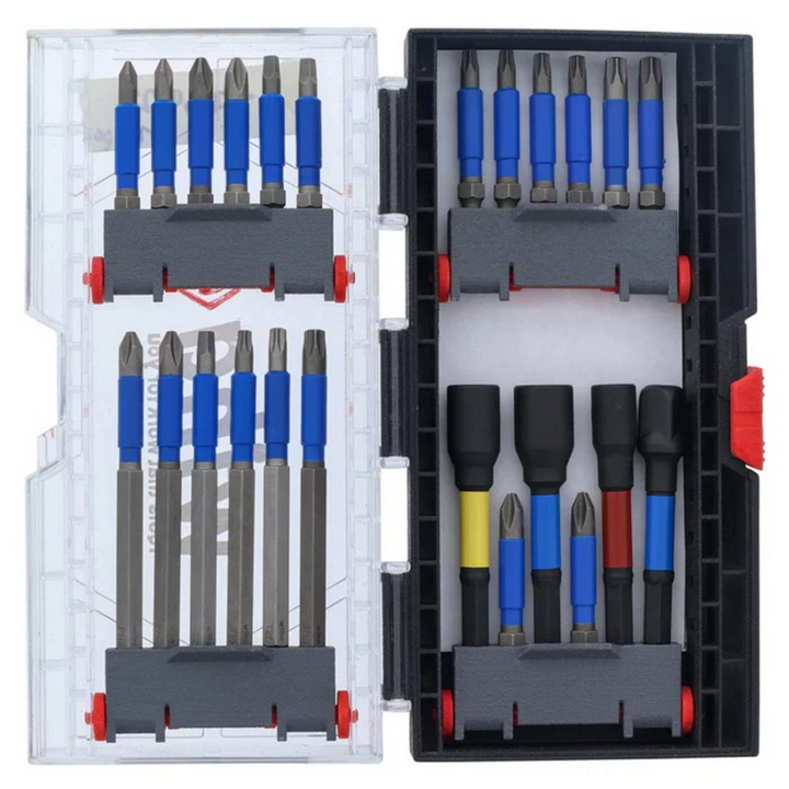Wiha Tools 76821 TerminatorBlue Impact Bit Set with Nut Setters & Adapter, 24 Pc.