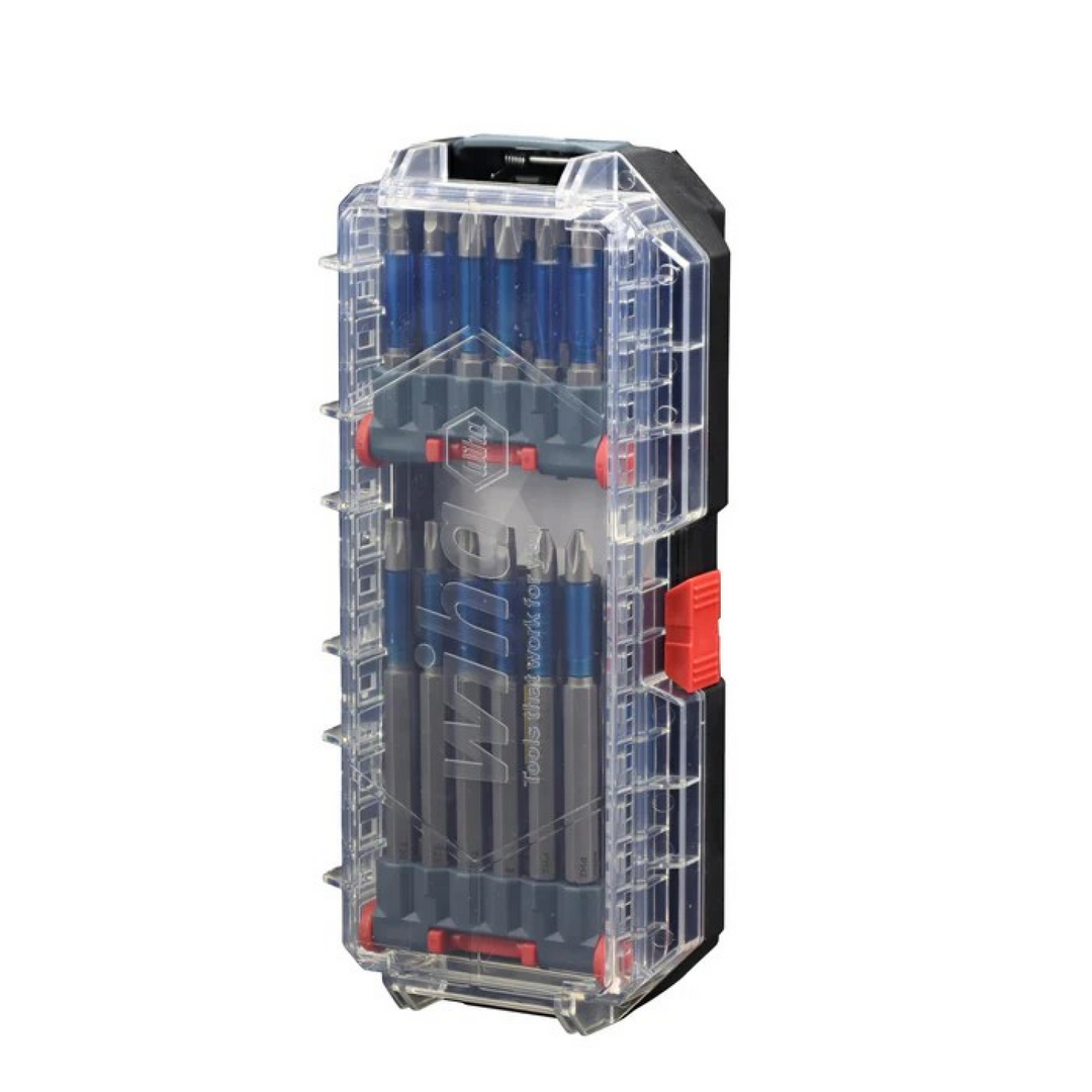 Wiha Tools 76821 TerminatorBlue Impact Bit Set with Nut Setters & Adapter, 24 Pc.