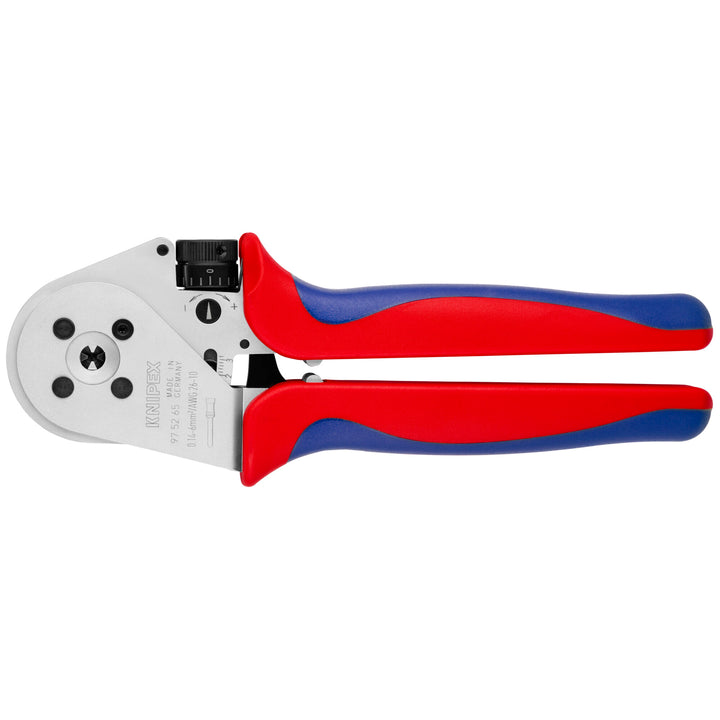 Knipex 97 52 65 9" Crimping Pliers - Four-Mandrel For Turned Contacts