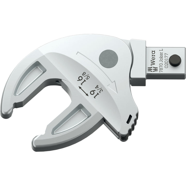 Wera 7870 Joker L Self-Setting Insert Spanner for Wrench Size 16 - 19 mm, Mounting 9 x 12 mm