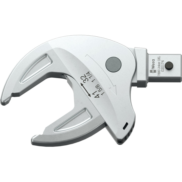 Wera 7880 Joker 3XL Self-Setting Insert Spanner for Wrench Size 32 - 41 mm, Mounting 14 x 18 mm
