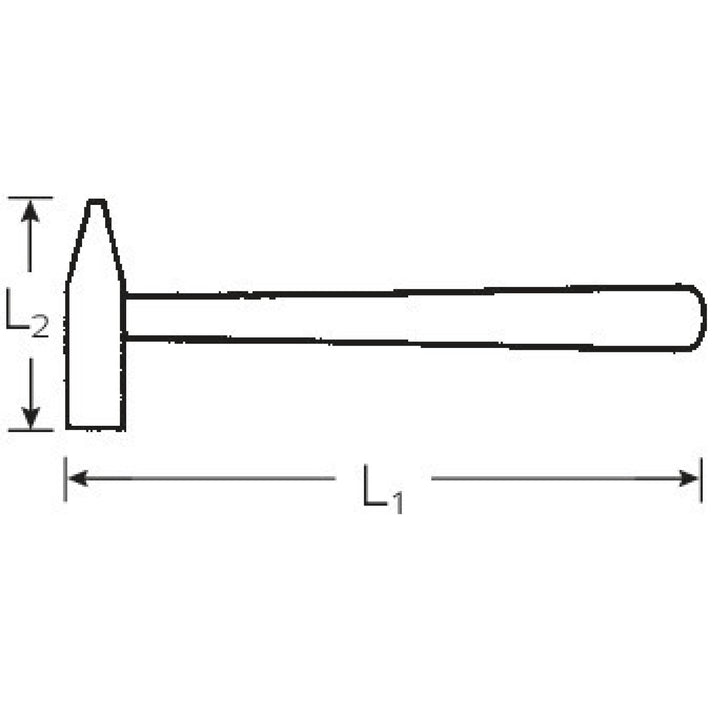 Stahlwille 70110015 10961 1000 G Engineers Hammer