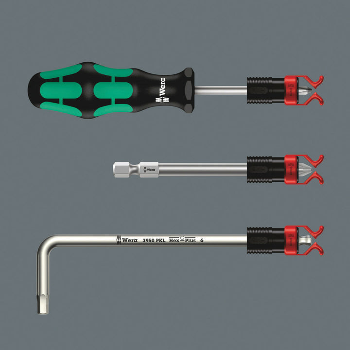 Wera 1441 SB Screw gripper attachment for screwdriver blades, long bits and L-keys, with holding function for screws, 4.5-6 x 41 mm