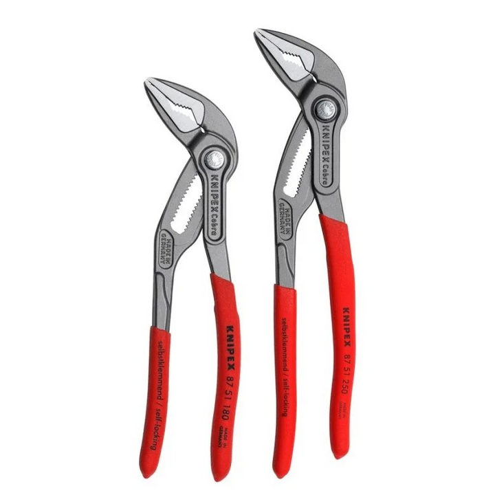 Knipex 9K 00 80 189 US 2 Pc Cobra ES (Extra-Slim) Pliers Set (7 1/4", 10")