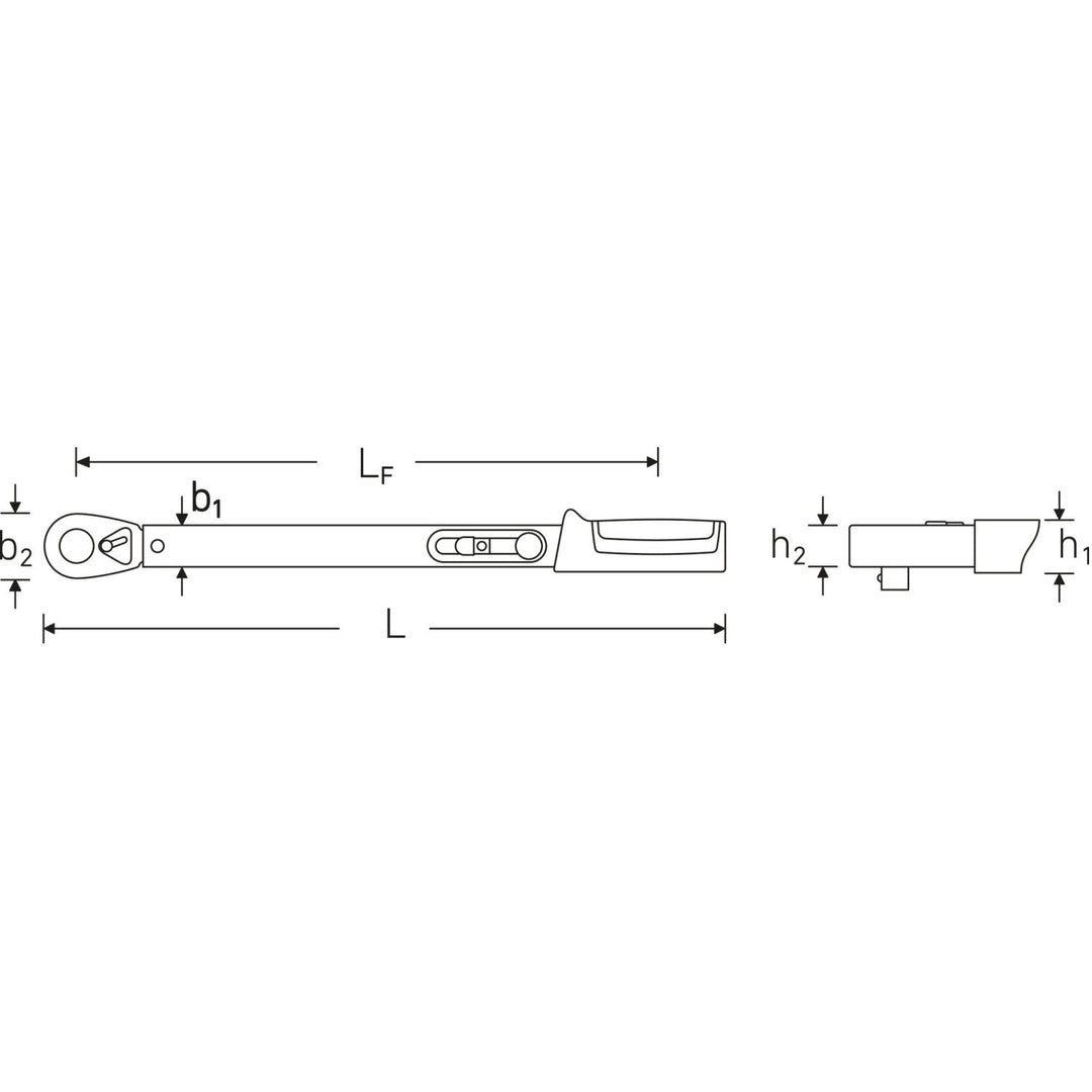 Stahlwille 50204005 721 Quick Standard MANOSKOP 3/8" torque wrench
