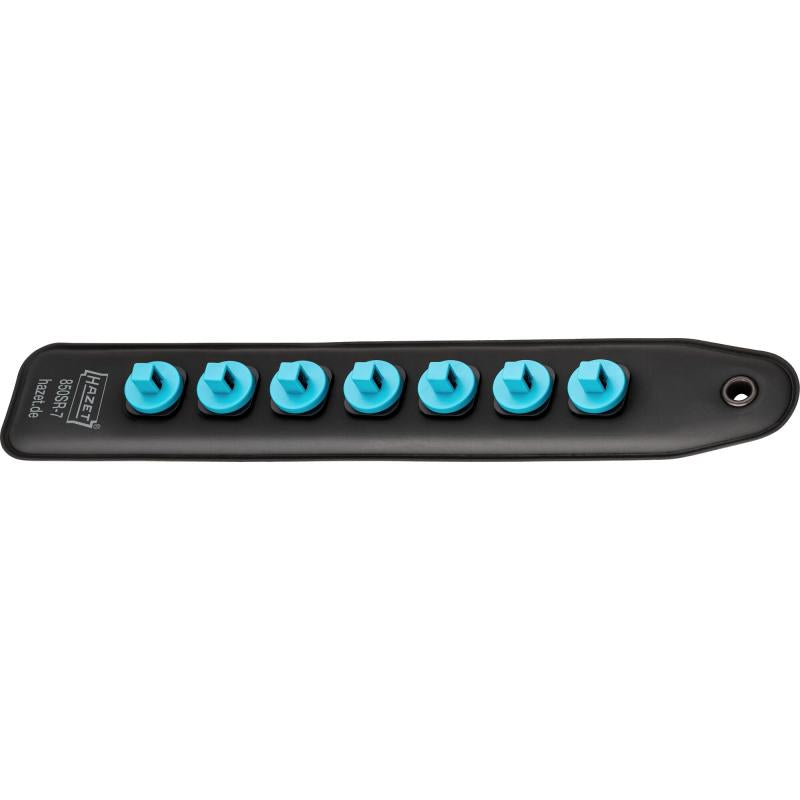 Hazet 850SR-7 Plastic SmartRail with 7 Slots, 1/4" Square Drive, Empty