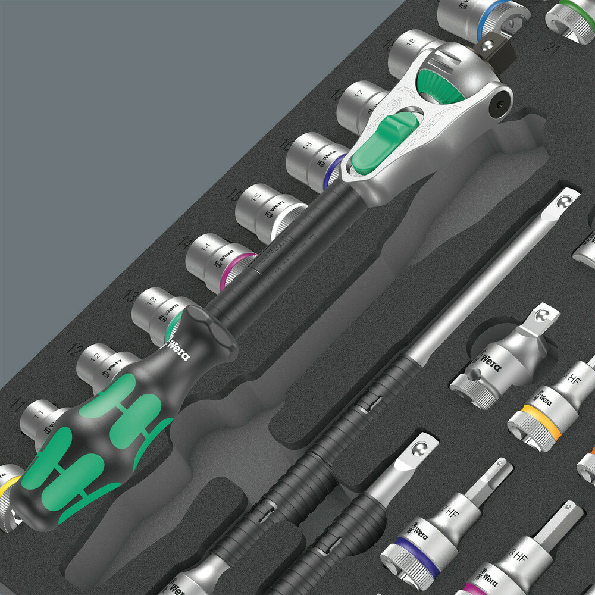 Wera 9722 Foam insert 8000 C Zyklop 1/2