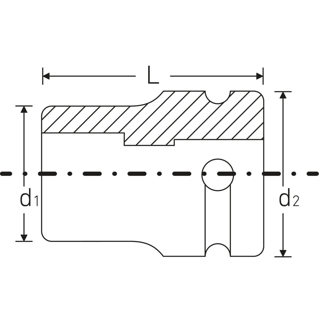 Stahlwille 23080018 2308TX 1/2" External TORX® Impact Socket, E18