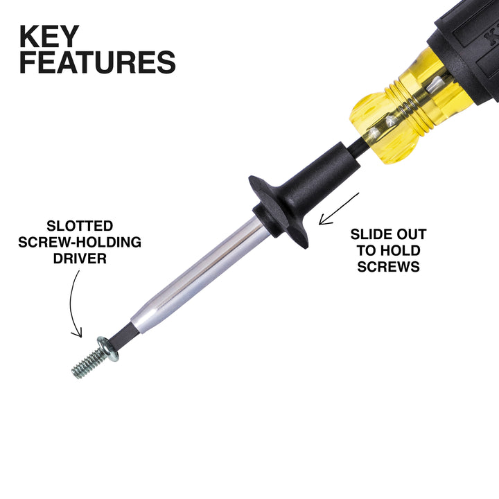 Klein Tools 85850 Electrician Screwdriver Set, 9 Pc.