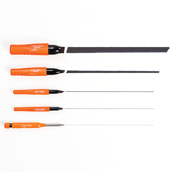 Klein Tools 8610112 Skribes Fine Tip Permanent Markers, Black, 12-Pack