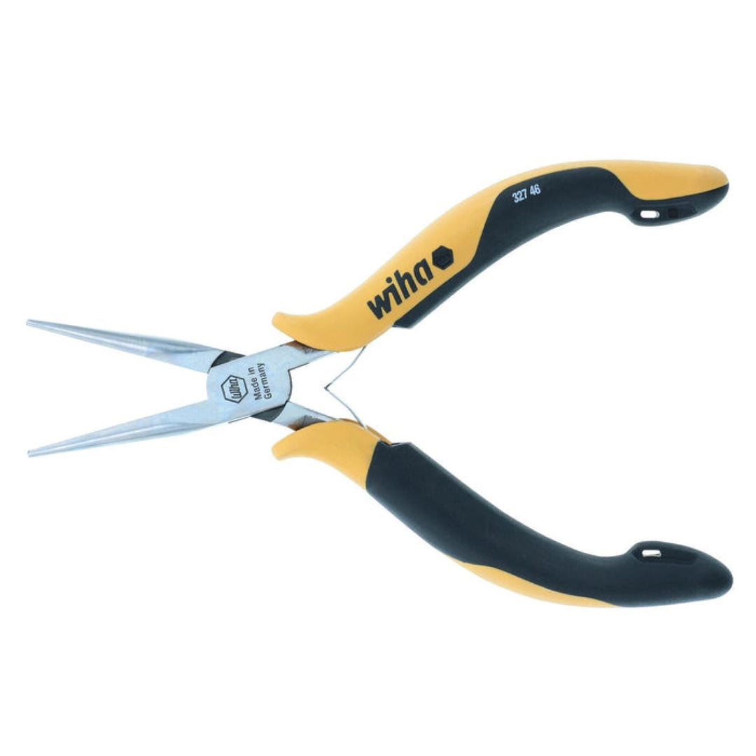 Wiha Tools 32746 ESD Safe Precision Long Needle Nose Straight Serrated Jaws Pliers