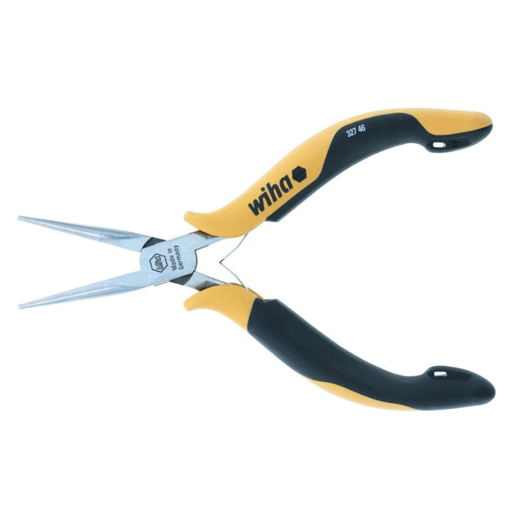 Wiha Tools 32746 ESD Safe Precision Long Needle Nose Straight Serrated Jaws Pliers
