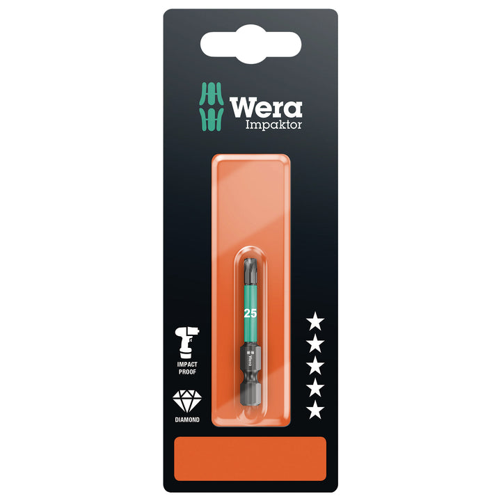 Wera 867/4 IMP DC SB Impaktor bits, TX 25 x 50 mm