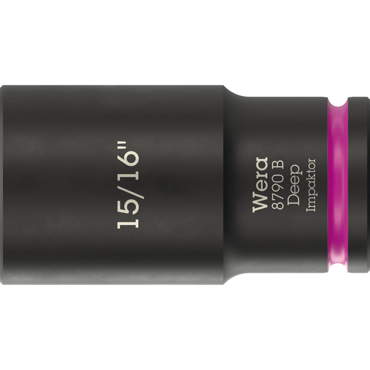 Wera 8790 B Impaktor Deep Socket with 3/8" drive, 15/16"