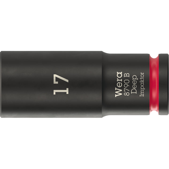 Wera 8790 B Impaktor Deep Socket with 3/8" drive, 17 mm