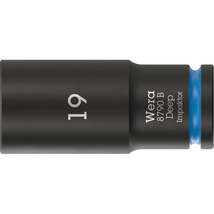 Wera 8790 B Impaktor Deep Socket with 3/8" drive, 19 mm