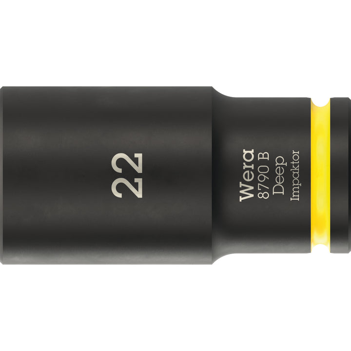 Wera 8790 B Impaktor Deep Socket with 3/8" drive, 22 mm