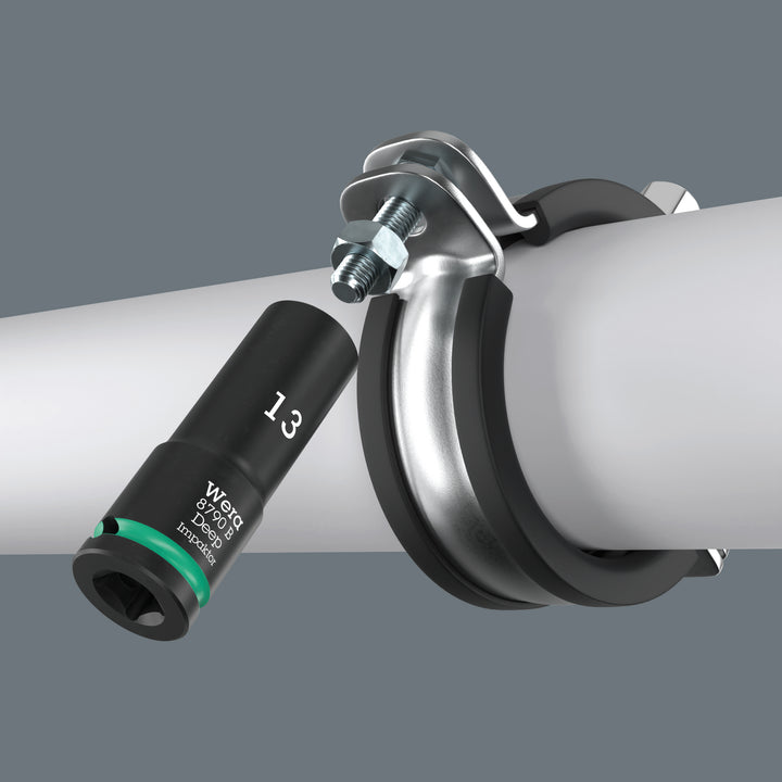 Wera 8790 B Impaktor Deep Socket with 3/8" drive, 14 mm