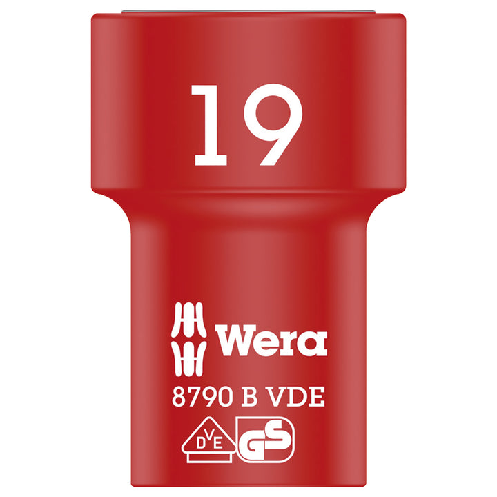 Wera 8790 B VDE Zyklop 3/8" socket, insulated, 19 x 46 mm