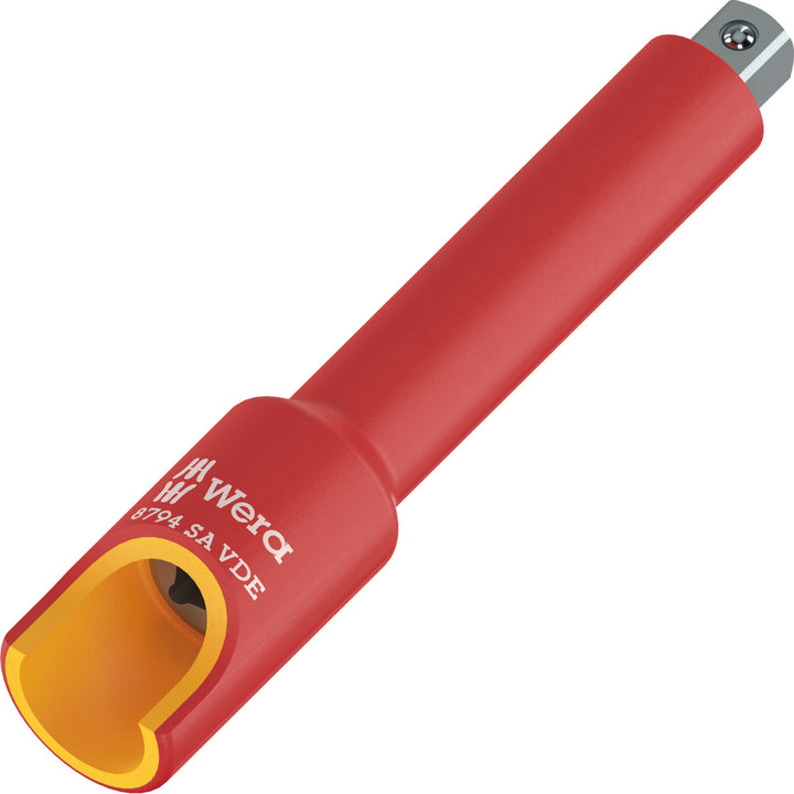 Wera 8794 SA VDE Zyklop Extension, Insulated, Short, 1/4", 1/4" x 91 mm