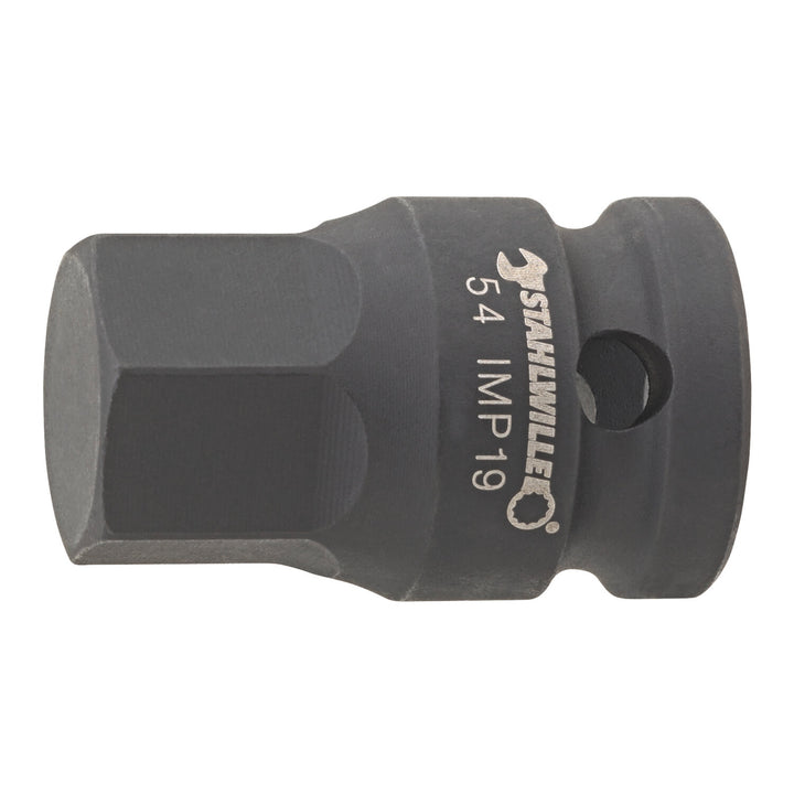 Stahlwille 23050019 54IMP 1/2" Hex Impact Socket, 19 mm